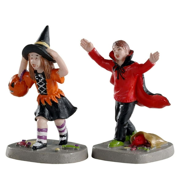 LEMAX Terrified Trick-Or-Treaters, set of 2 #02903