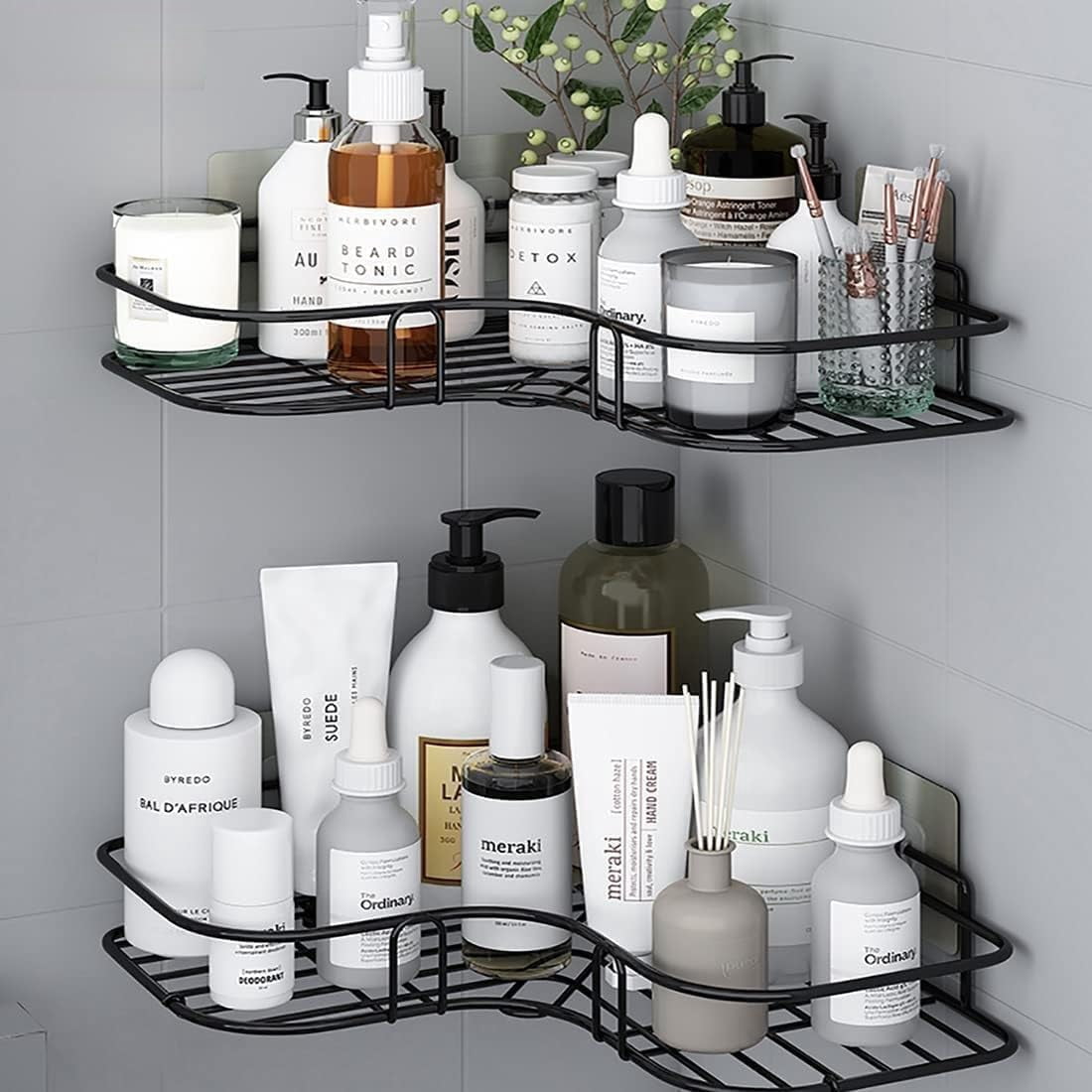 LEMBOSE Multipurpose WallMounted Corner Storage Organizer Rack No ...