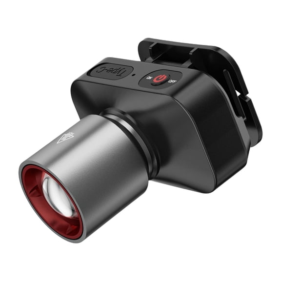 LEMESMALL Rechargeable Headlamp, 600LM High-Brightness LED Mining Light, Long Beam, Water Resistant, for Camping Exploration