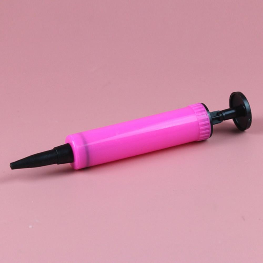 1pc Plastic Balloon Inflator, Modern Pink Manual Balloon Pump For Party