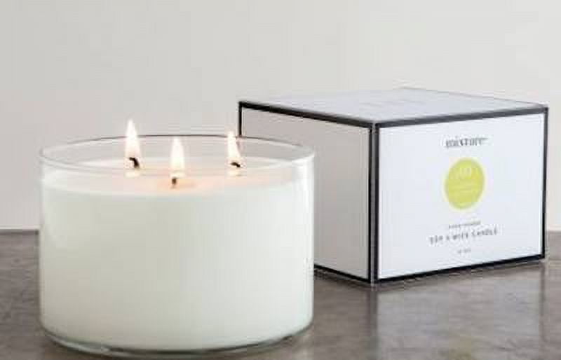 LEMON BASIL 16 oz 3-Wick 80 Hour Soy Scented Jar Candle