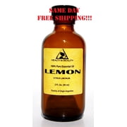 LEMON ESSENTIAL OIL AROMATHERAPY 100% PURE NATURAL GLASS BOTTLE 2.0 OZ, 59 ml