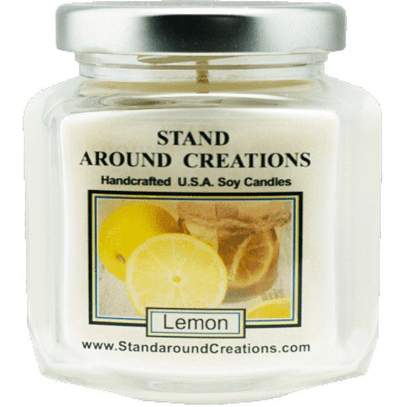 LEMON HEX 6-OZ. ALL NATURAL SOY CANDLE