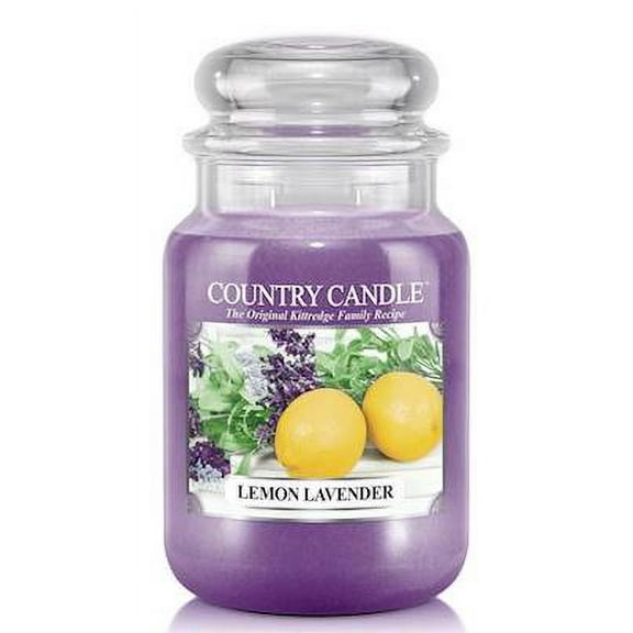 LEMON LAVENDER Country Candle Large 23oz 2-Wick Scented Jar Candle