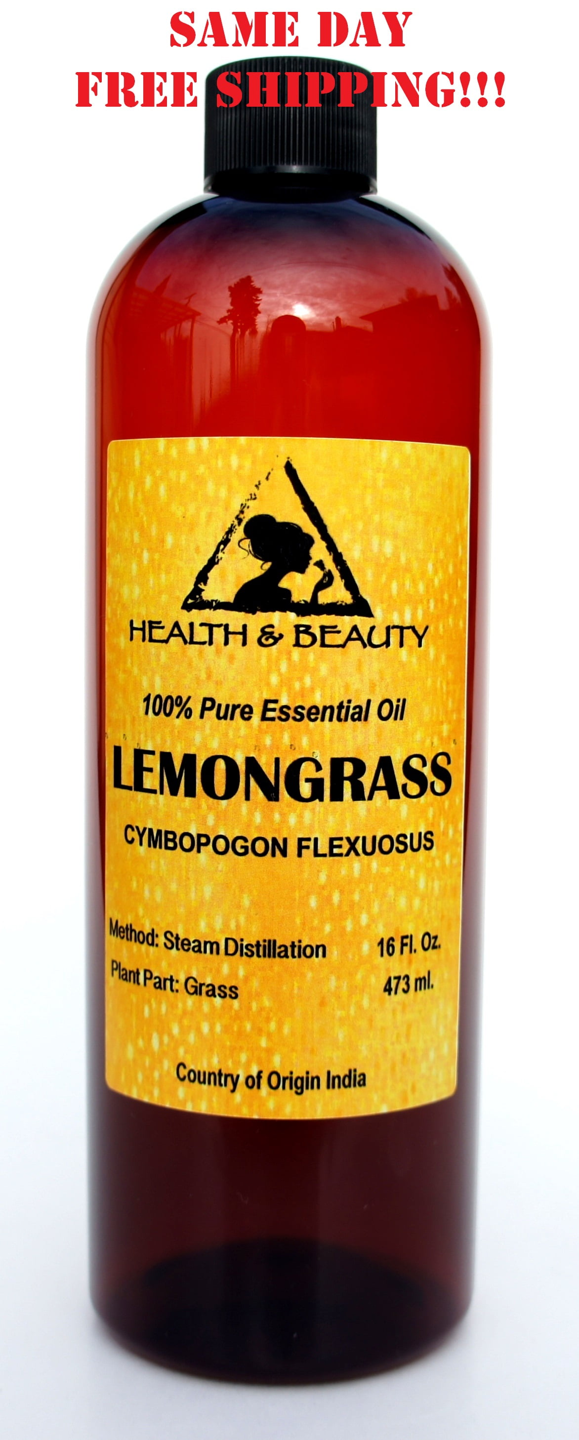 LEMONGRASS ESSENTIAL OIL AROMATHERAPY NATURAL 100% PURE 16 OZ