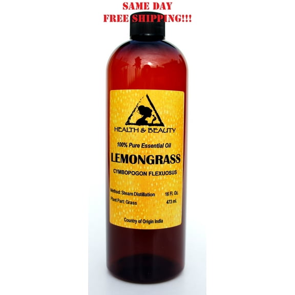 LEMONGRASS ESSENTIAL OIL AROMATHERAPY NATURAL 100% PURE 16 OZ