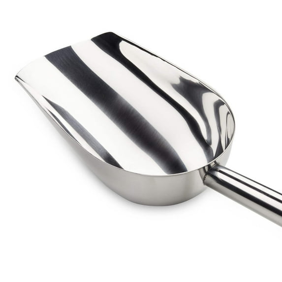 LEMONSODA Stainless Steel Utility Ice Scoop - Rustproof Metal - Great for Bar, Ice, Flour, Coffee, Containers | 12 Inches