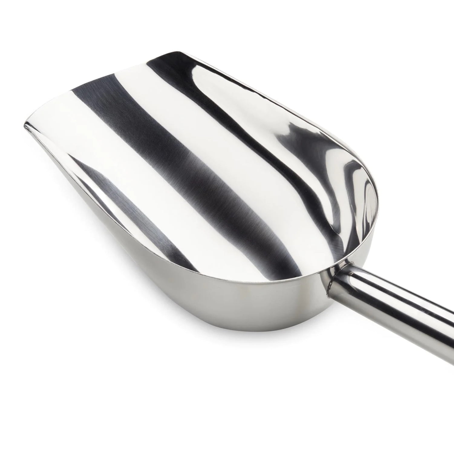 12-Inch Stainless Steel Utility Ice Scoop for Bar and Kitchen