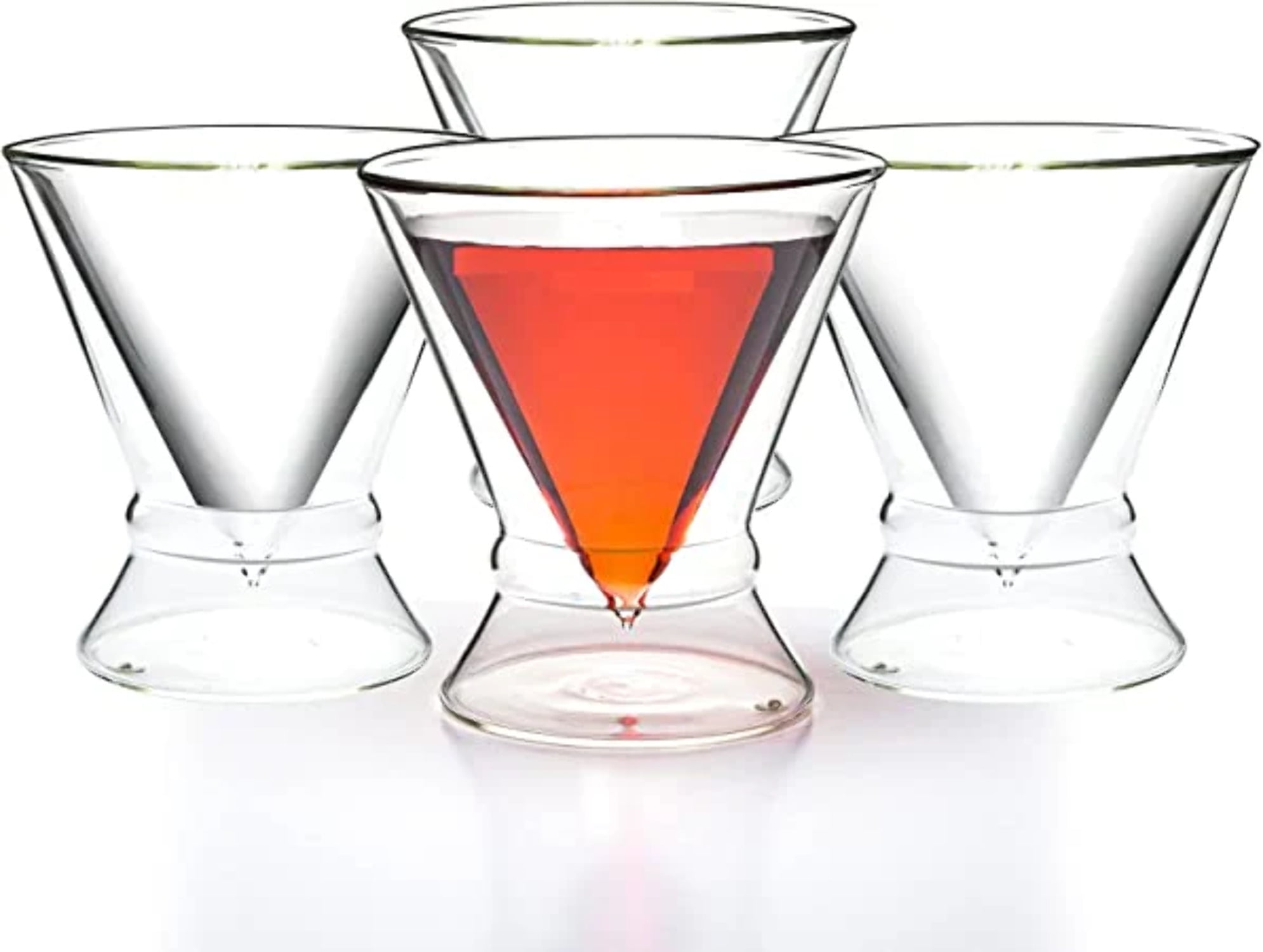 Martini Glasses, High Quality Clear Insulated Double Wall Cocktail