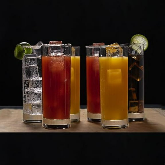LEMONSODA Tom Collins Glasses (Premium Tom Collins 12oz (Set of 12))