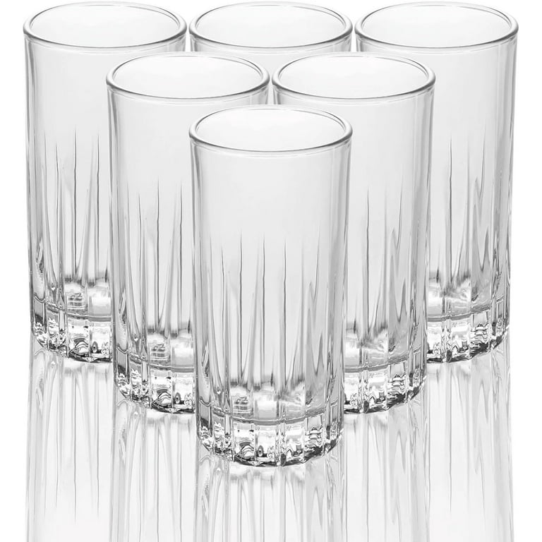 LEMONSODA Tom Collins Glasses Set of 6 (Traze Tom Collins) Crystal Cut Collins  Glass Holds 350 ML/ 11.5 Oz Elegant Crystal Clear Glass Set 