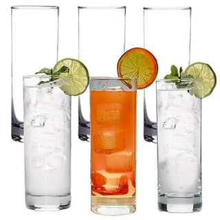 Viski Reserve Milo Crystal Highball Glasses - European Crafted Collins  Glasses Set of 4-14oz Cocktail Glass for Wedding or Anniversary and Special
