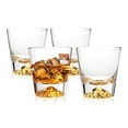 thumbnail image 1 of Whiskey Glasses Crystal Clear Gold Heavy Base Bourbon - 10oz, 1 of 5