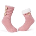 thumbnail image 1 of LEMZONE Women's Winter Slipper Socks Warm Cozy Fuzzy Fleece-lined Cabin Socks with Grippers, 1 of 5