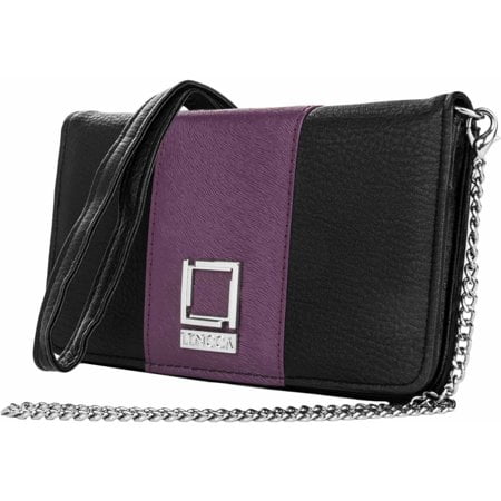 LENCCA Kyma Women's Universal Smartphone Wallet Case with Attachable Shoulder Strap fits Phones up to 6"