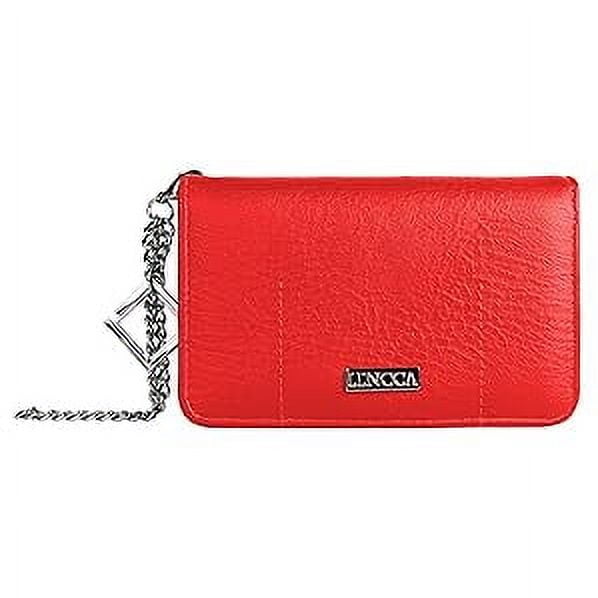 LENCCA Kymira Women's Universal Protection Wallet Case with Wristlet Strap, Fits Phones up to 4.5", 4.7"