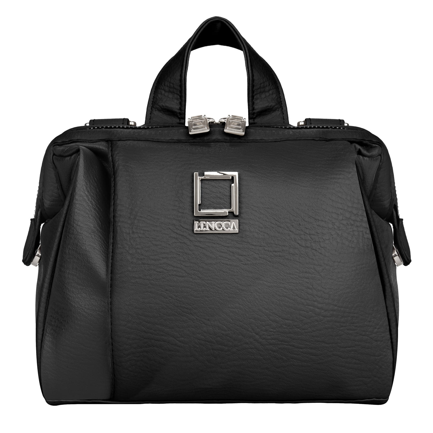 LENCCA Olive Protective Photographer's Travel Satchel Bag with Adjustable Shoulder Strap, Fits up to 7" x 7.75" Cameras