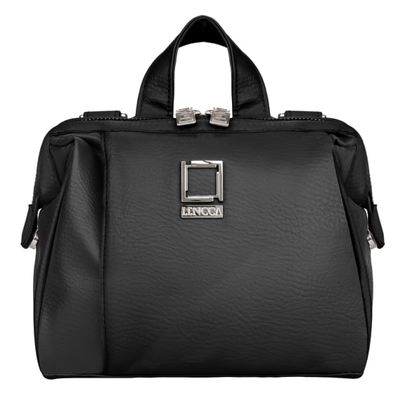 LENCCA Olive Protective Photographer's Travel Satchel Bag with Adjustable Shoulder Strap, Fits up to 7" x 7.75" Cameras