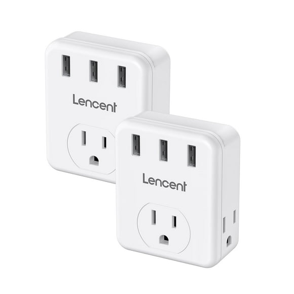 Flat Plug Adapters and Power Strips for Home and Office Charging