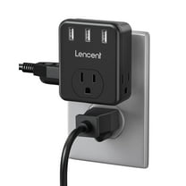 Presto Plug Portable Power Adaptor, Electric Outlet Extender with 2 USB ...