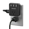 Presto Plug Portable Power Adaptor, Electric Outlet Extender with 2 USB ...