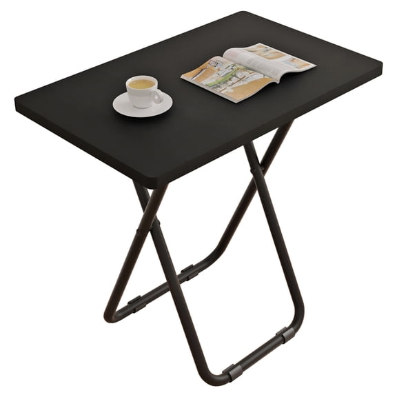 LENLN Folding Portable Table, Folding TV Tray Table, Compact Foldable Dining Table 26in Height - Lightweight Easy-Store Table for Small Spaces & Parties