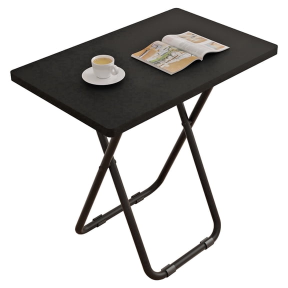 LENLN Folding Portable Table, Folding TV Tray Table, Compact Foldable Dining Table 26in Height - Lightweight Easy-Store Table for Small Spaces & Parties