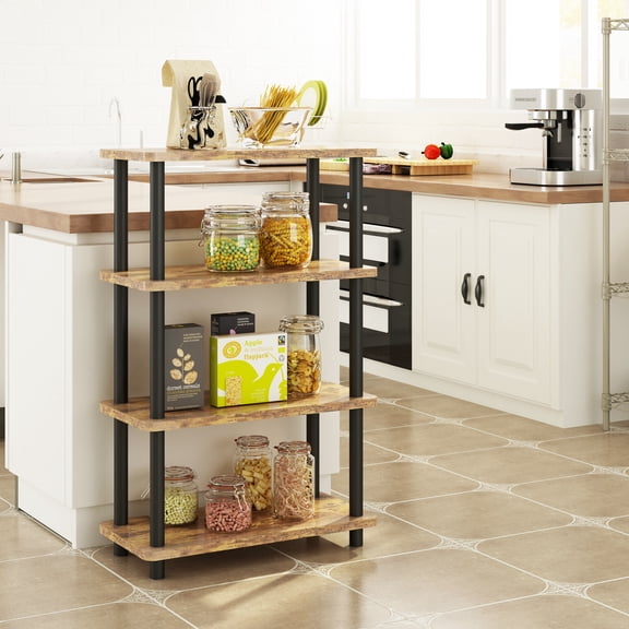 LENLN Sturdy Freestanding Storage Shelves, Minimalist Display Shelving Unit for Living Room Organization