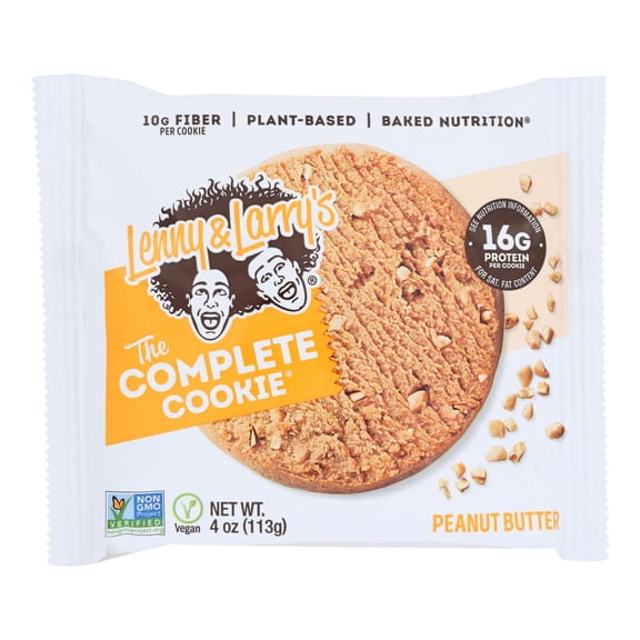 LENNY & LARRYS - Healthy Vegan Peanut Butter Cookie - 4 oz, Case of 12