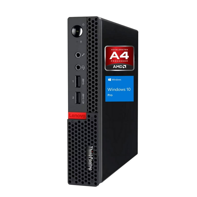 LENOVO ThinkCentre M625q Business MFF Desktop, AMD A4 9120C Processor, 16GB RAM, 256GB SSD, DP Port, RJ45, Wi-Fi, Windows 10 Pro, Black - Walmart.com LENOVO ThinkCentre M625q Business MFF Desktop, AMD A4 9120C Processor, 16GB RAM, 256GB SSD, DP Port, RJ45, Wi-Fi, Windows 10 Pro, Black - Walmart.com