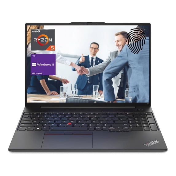 LENOVO ThinkPad E16 Gen 1 Business Laptop, 16" FHD+ Display, AMD Ryzen 5 7530U, 16GB RAM, 1TB SSD, FP Reader, Backlit KB, RJ-45, HDMI, Wi-Fi 6, Windows 11 Pro