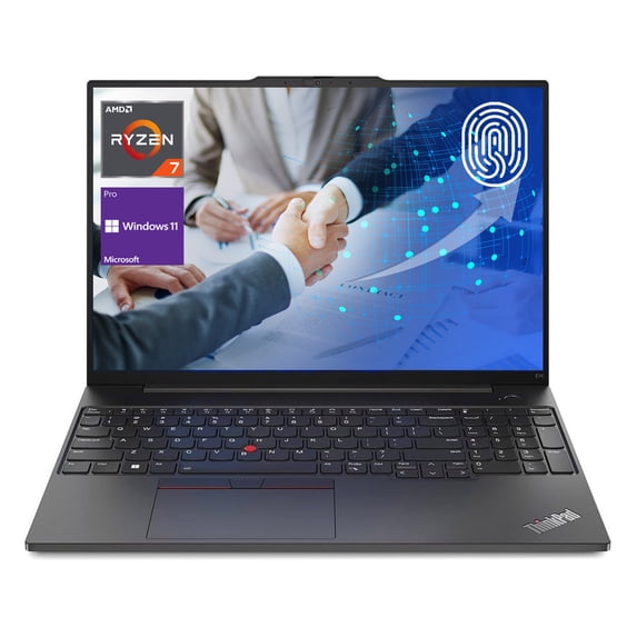 LENOVO ThinkPad E16 Gen 1 Business Laptop, 16" FHD+ Display, AMD Ryzen 7 7730U, 24GB RAM, 2TB SSD, FP Reader, Backlit KB, RJ-45, HDMI, Wi-Fi 6, Windows 11 Pro