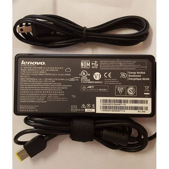 LENOVO ThinkPad Thunderbolt 3 Dock 40AC 20V 6.75A Genuine Original Power Supply AC Adapter Charger