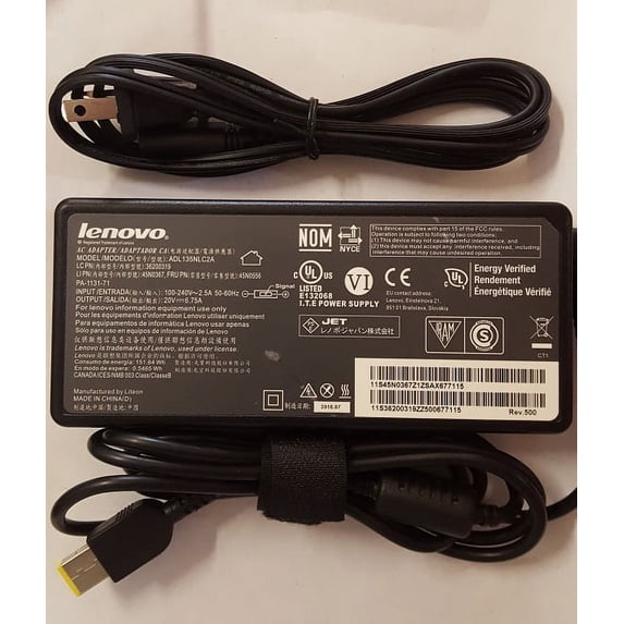 LENOVO ThinkVision LT2223d 20V 6.75A Genuine Original Power Supply AC Adapter Charger