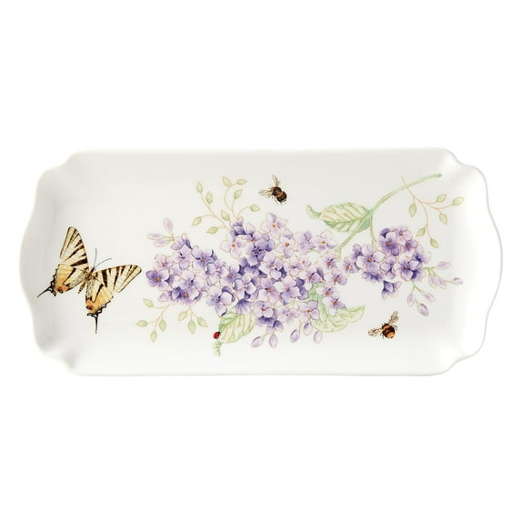 LENOX Butterfly Meadow Rectangular Tray, 0.8 LB, Multi