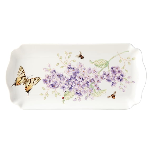 LENOX Butterfly Meadow Rectangular Tray, 0.8 LB, Multi