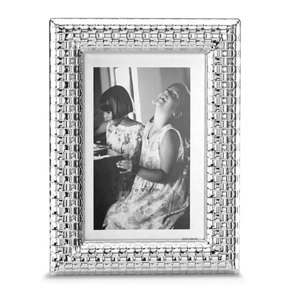 LENOX REED & BARTON SILVERPLATED WATCHBAND PATTERN 4"x 6" PHOTO FRAME 866458 NIB