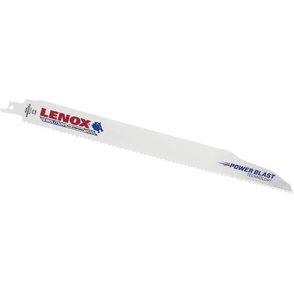 LENOX Tools Demolition Reciprocating Saw Blade with Power Blast Technology, Bi-Metal, 12-inch, 6 TPI, 2/PK