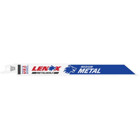 LENOX Tools Metal Cutting Reciprocating Saw Blade with Power Blast Technology, Bi-Metal, 8-inch, 18 TPI