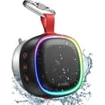 thumbnail image 1 of LENRUE F9 Bluetooth Speaker with RGB Lights, IPX7 Waterproof Shower Speaker, Wireless Portable Speaker with TWS, 24H Playtime, HD Sound for Pool Beach Bike Travel, 1 of 8
