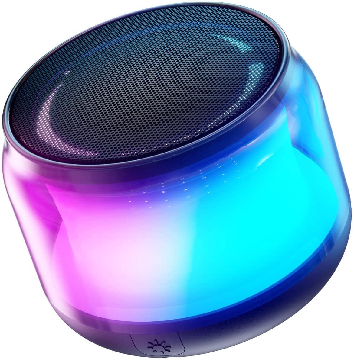 LENRUE Portable Bluetooth Speakers with Colorful Lights, Loud Sound, Small Bluetooth Speaker with Wireless Stereo Pairing, Mini Gifts for Kids, Teen, Girls, Boy