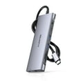 thumbnail image 1 of LENTION 3.3FT USB C Hub with HDMI,2 USB 3.0,Card Reader,Data/Charging Multiport Adapter for Laptop Docking Station Compatible MacBook,Windows,Chrome(C37,Gray), 1 of 13