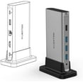 thumbnail image 1 of LENTION USB C Docking Station with 100W PD,HDMI,Gigabit Ethernet,USB 3.0/2.0 Compatible MacBook,Windows,Chrome(D53,Gray), 1 of 12
