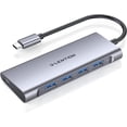 thumbnail image 1 of LENTION USB C Hub with 4 USB 3.0&Type C Charging Multiport Adapter Compatible MacBook,Windows,Chrome(C31,Gray), 1 of 17