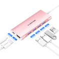 thumbnail image 1 of LENTION USB-C Multiport Adapter with 4K HDMI Output,4 USB 3.0,Type C Charging,USB C Hub Docking Station Compatible 2023-2016 MacBook Pro,New Mac Air&Surface,Chromebook,More(C35), 1 of 11