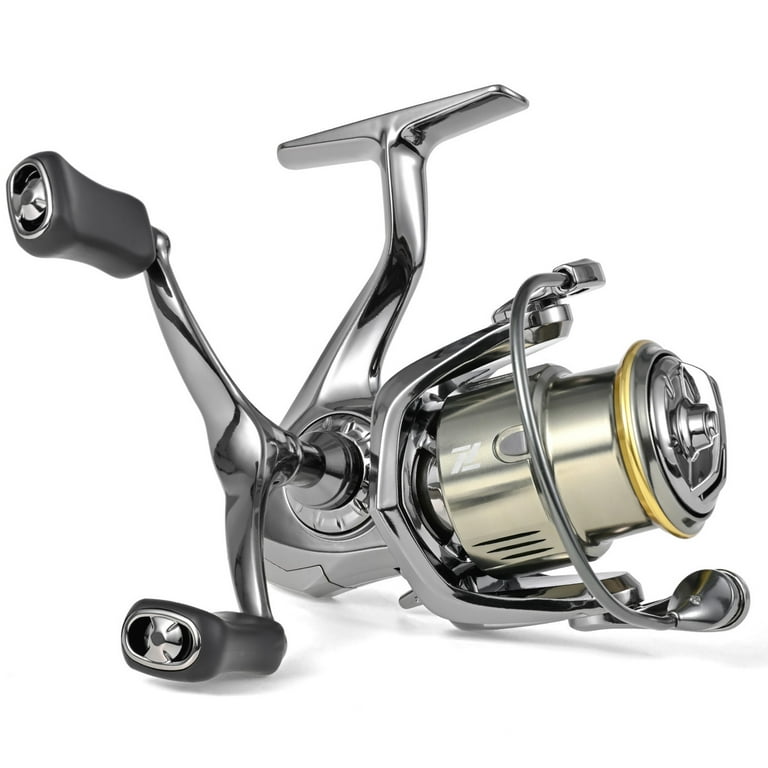 LEO FISHING Spinning Reel, Dual Handle, 5.2:1 Gear Ratio, 7+1 Bearing -  Smooth Retrieve and Precise Casting - Great for Freshwater and Light  Saltwater