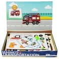 thumbnail image 1 of LEO & FRIENDS: Magnetic Transportation Playset - 71-Piece Set - Magnet Activity Toy, Create Scenes With The Road Box Image & Vehicle Variety, Kids 3+, 1 of 7