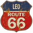 thumbnail image 1 of LEO Route 66 Sign Shield Metal Gift Man Cave Red 211110005022, 1 of 1