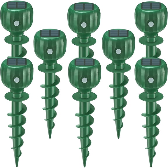 LEOFI 8-Pack Solar Mole Repellent, Ultrasonic Pest Control Device for Lawn Garden Yard, Waterproof, Humane Animal Deterrent-Insect & Pest Repellent