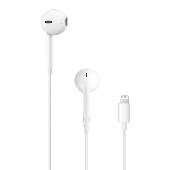 LEOM Oem for Apple EarPods Headphones with Lightning Connector Microphone with Built-in Remote to Control Music, Phone Calls, and Volume. Wired Earbuds for New Non Retail Packaging